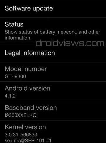 sgs3-Android 4.1.2 Firmware Details