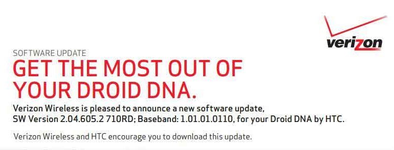 HTC Droid DNA Software Upgrade News