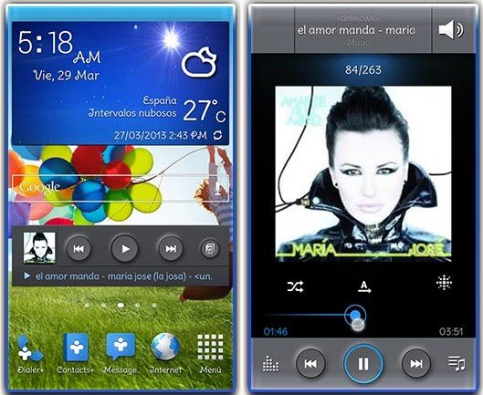 Galaxy S4 Music Player