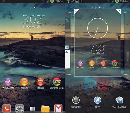 XperianZe ROM-S3-homescreen-app