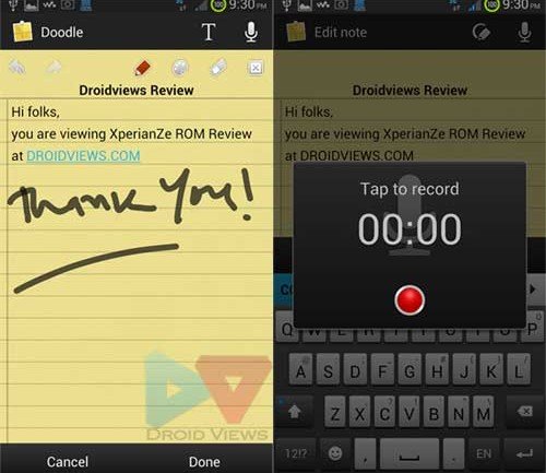 XperianZe ROM-S3-notes