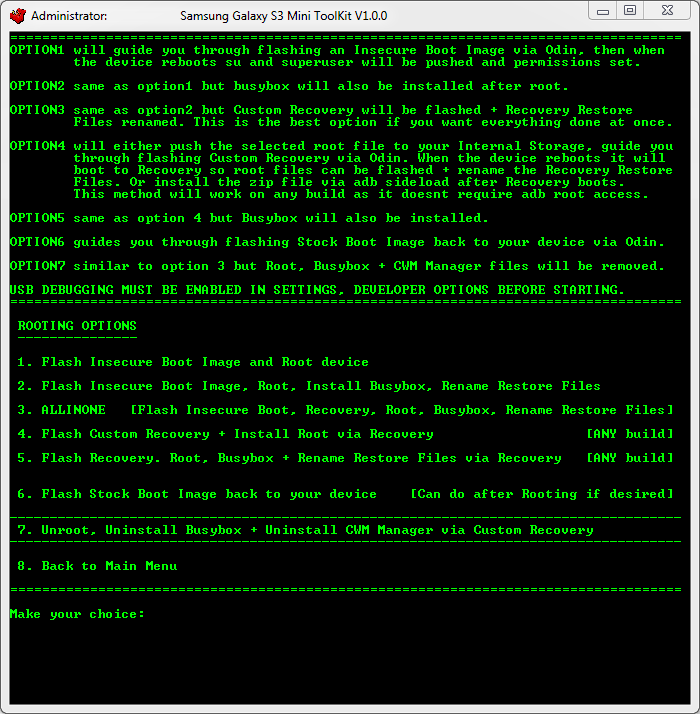GALAXY S3 MINI ROOT TOOL KIT