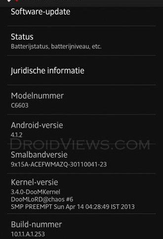 Xperia Z-Firmware Version 10.1.1.A.1.253