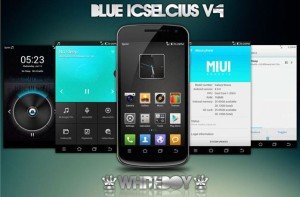 Blue ICSelcius 3.4 - Phone With Blue ICSelcius 3.4 Theme - Droid Views