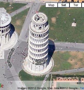 Pisa pisa leaning tower google maps