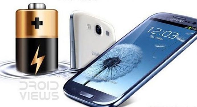Samsung Galaxy S3 Battery Life - Samsung Galaxy S3 Showing Battery - Droid Views