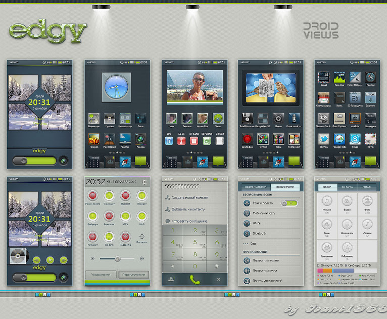 Theme For MIUI/JB - Edgy HD Navy Blue Theme for MIUI V4/JB - Droid Views