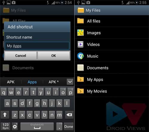 Add New Shortcut Directory
