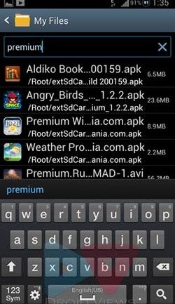 Searching Files in My Files App