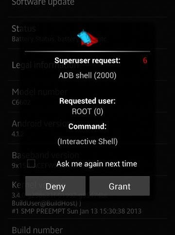 Xperia Z rooted