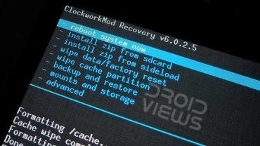 CWM recovery menu Galaxy S2