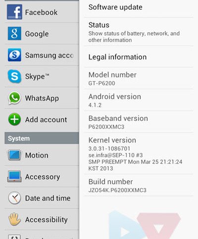 Galaxy-Tab-7.0-Plus-GT-P6200-Android-4.1.2