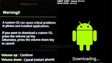 galaxy s4 download mode screen
