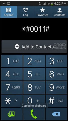 galaxy s4 service mode code