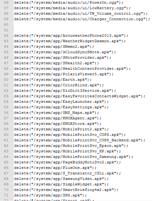 bloat delete with notepad++