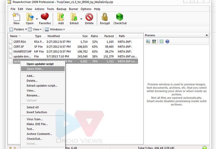 updater script editing android