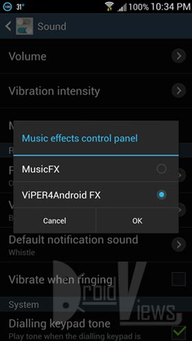 sounnd effect on galaxy-s4