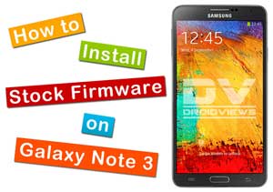 stock firmware on galaxy note 3
