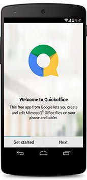 android kitkat 4.4 apps QuickOffice