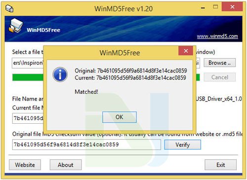 Check MD5 on Windows check-md5-sum