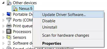 nexus 5 usb drivers