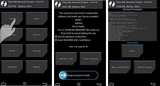 twrp install zip option