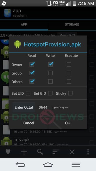 lg g2 hotspot provision permissions fix