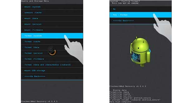 wipe system twrp recovery