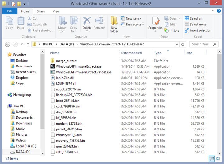 lg firmware extract tool windows