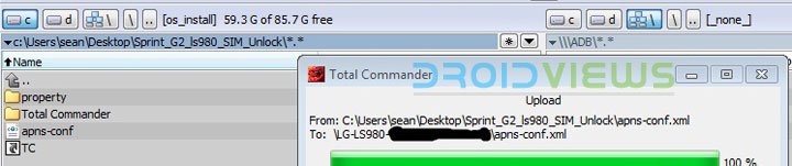 lg g2 total commander