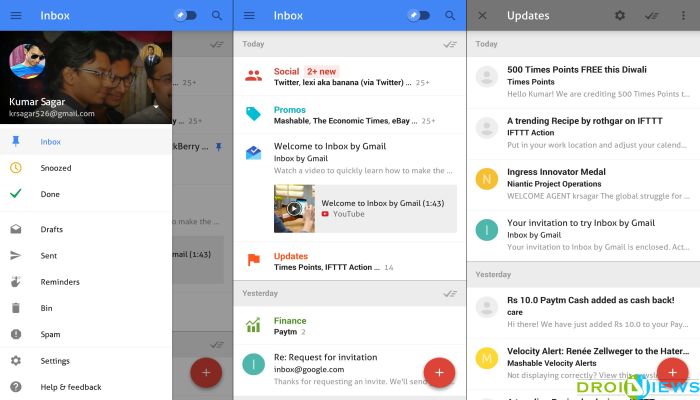 Google Inbox preview