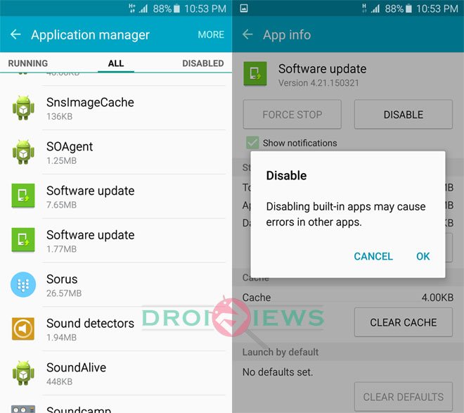 disable-software-update