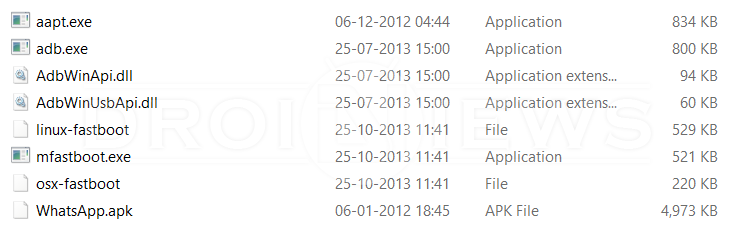 adb and fastboot files
