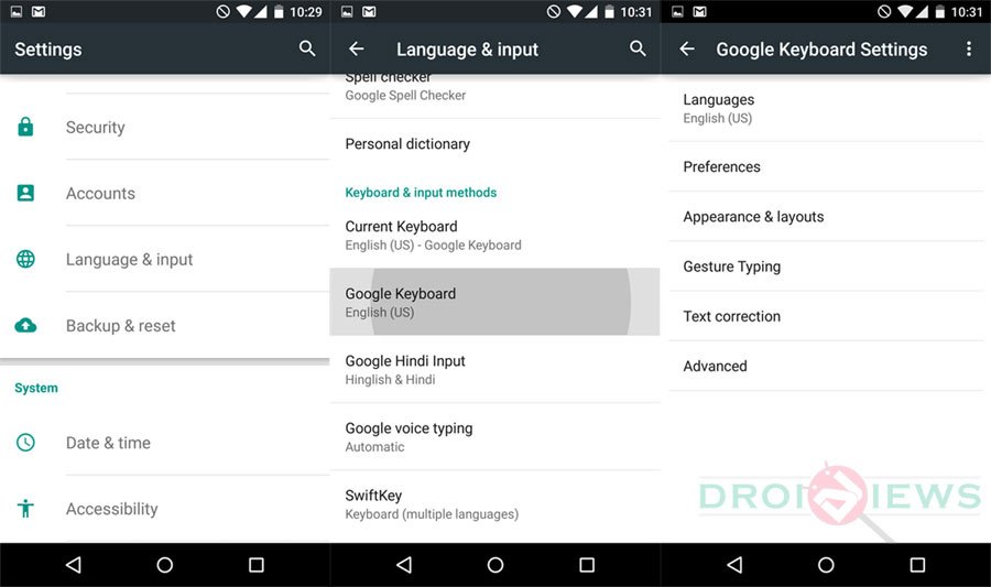 Google-Keyboard-Settings