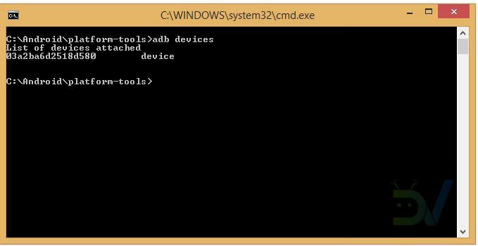 adb devices serial number