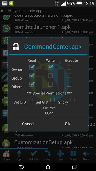 set-permission-root-browser