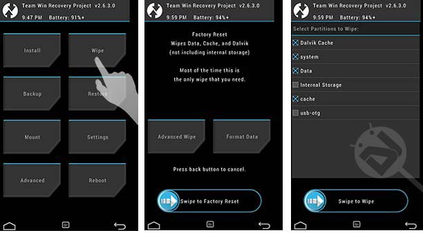 wipe twrp recovery