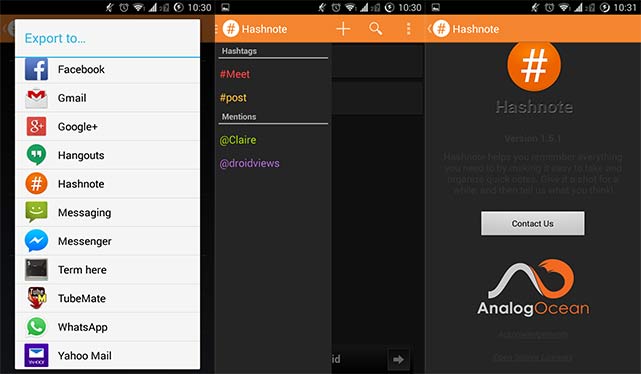 Hashnote data export