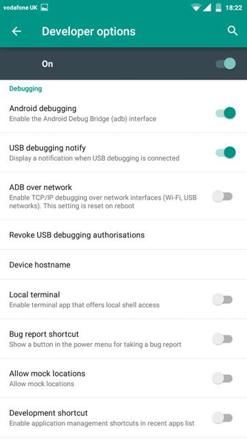 RR Remix developer options