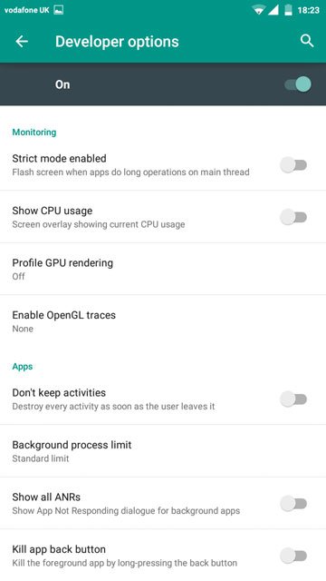 RR Remix developer options