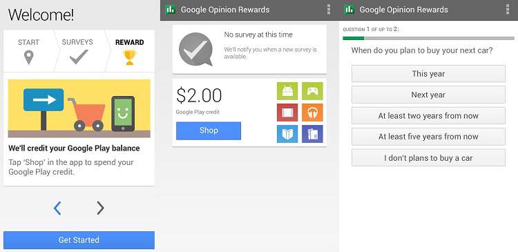 Google Opinion Rewards