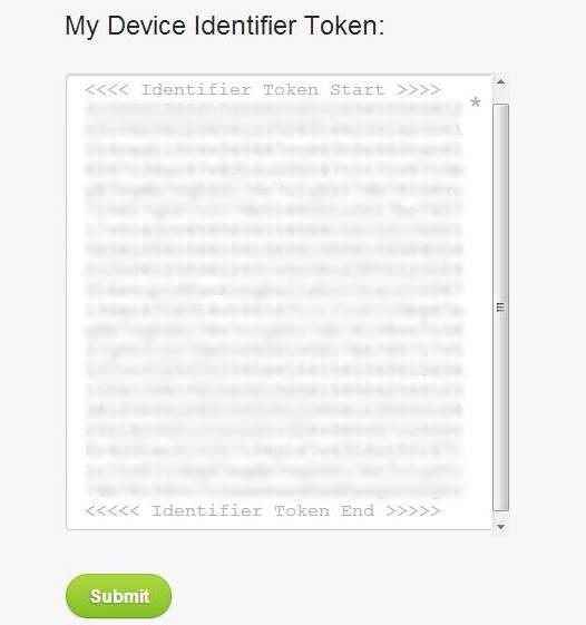 my device identifier token