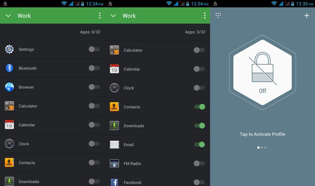 Hexlock privacy app options