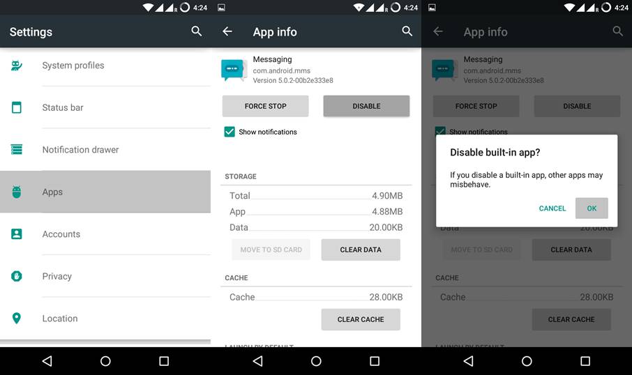 disable-apps