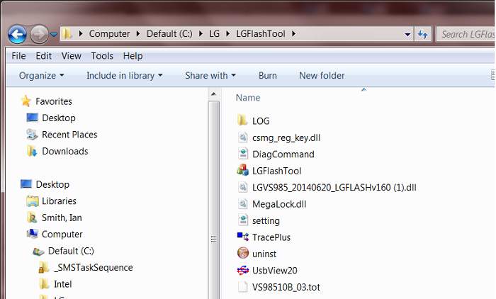 lg g3 flash tool folder