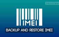Backup and Restore IMEI