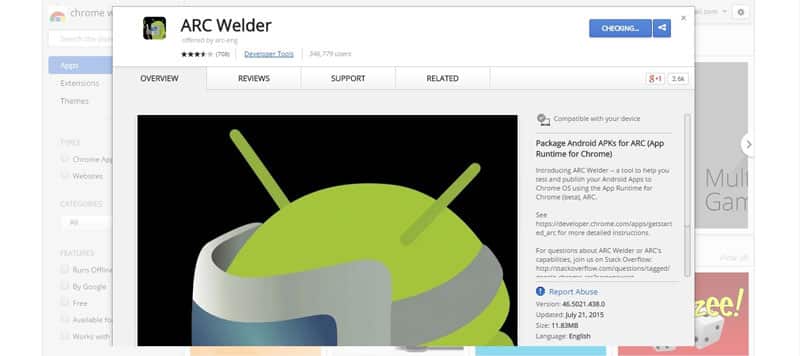 Run Android Apps in Google Chrome