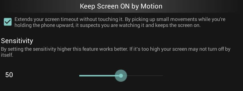 keeping the screen on