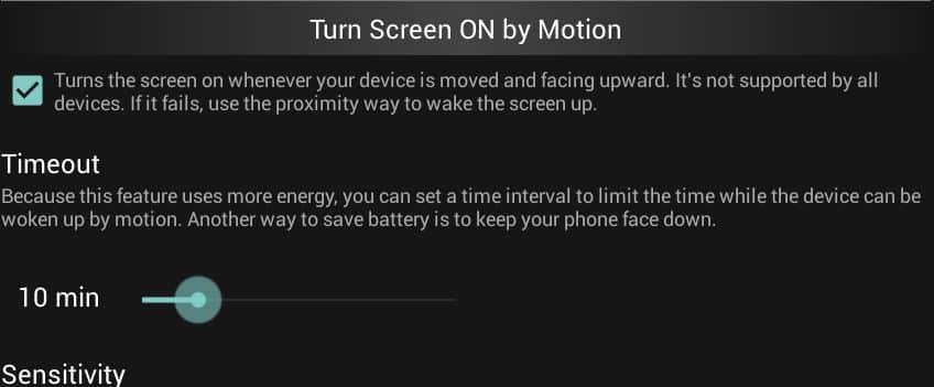 waking the screen