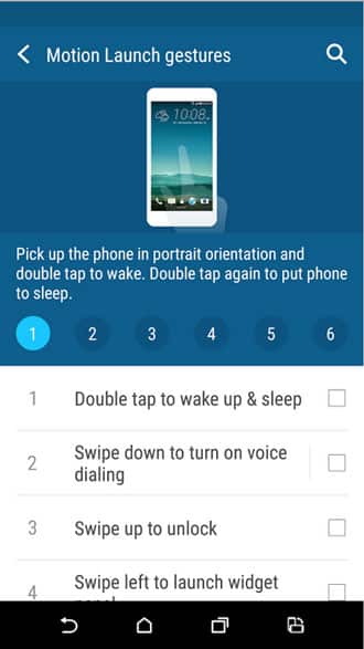 Motion Launch Gesture